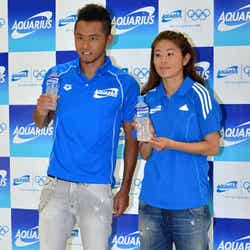 (左から)北島康介選手、澤穂希選手