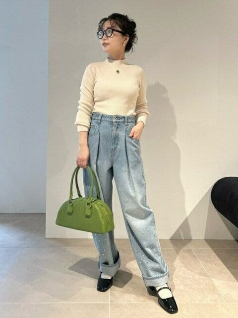 ニット　コーデ　秋