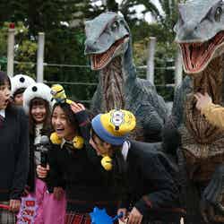 ダイナソー・パニック!に驚き/画像提供:ユニバーサル・スタジオ・ジャパン