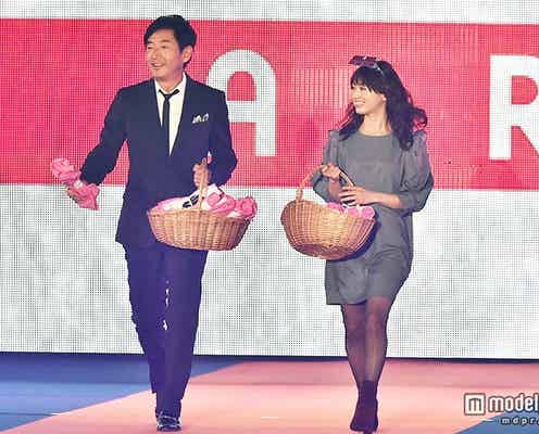 石田純一、スーツ姿で桃瀬美咲とランウェイ バブル時代のショッピング事情を明かす