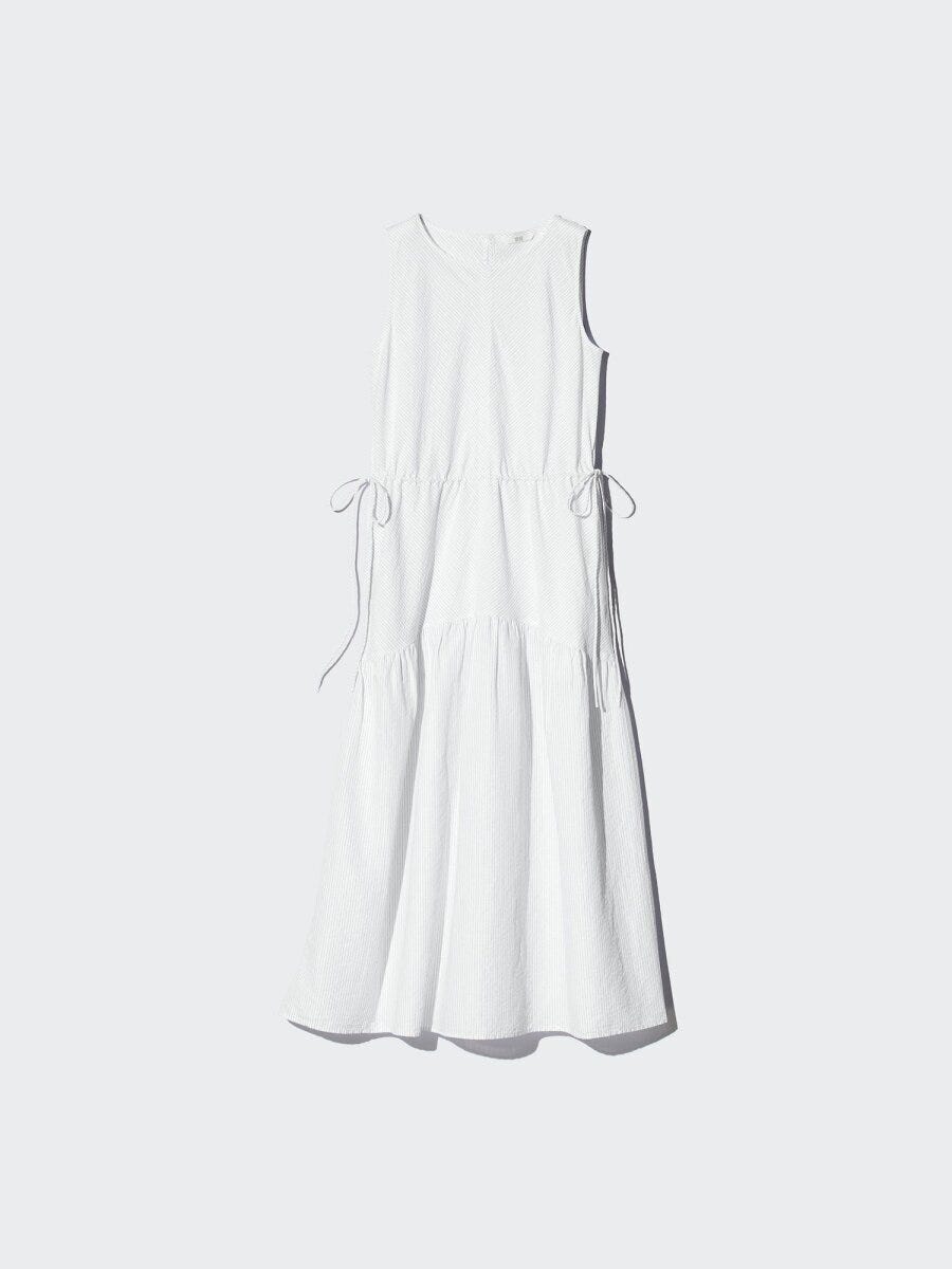 2026春ユニクロ新作女性おすすめリネンブレンドティアードワンピース