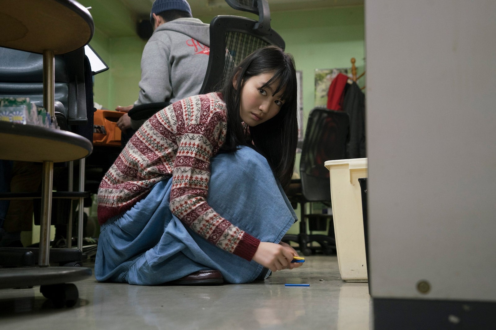 岡本夏美／映画「女流闘牌伝aki-アキ-」より（C）2017花崎圭司・大崎充／竹書房／「aki」製作委員会