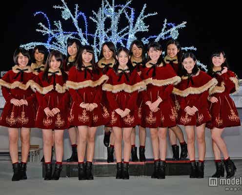国民的美少女軍団・X21、サンタガールで新曲披露 「今までで一番嬉しい」サプライズ発表も