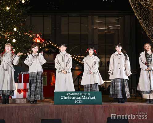 リトグリ、麻布台ヒルズで美声響かす クリスマスの予定も明かす