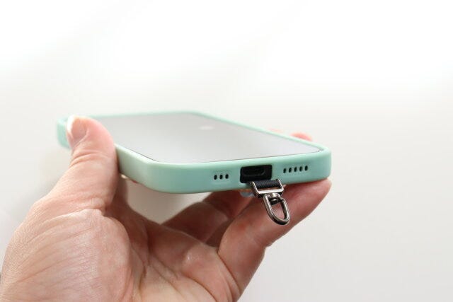 360度回転スマホストラップシート　使用例