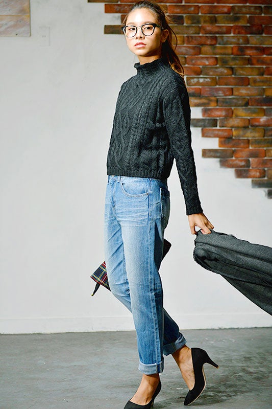 プチタートルの厚手ケーブル編みニット「coca」3,490円（税込）／画像提供：coca