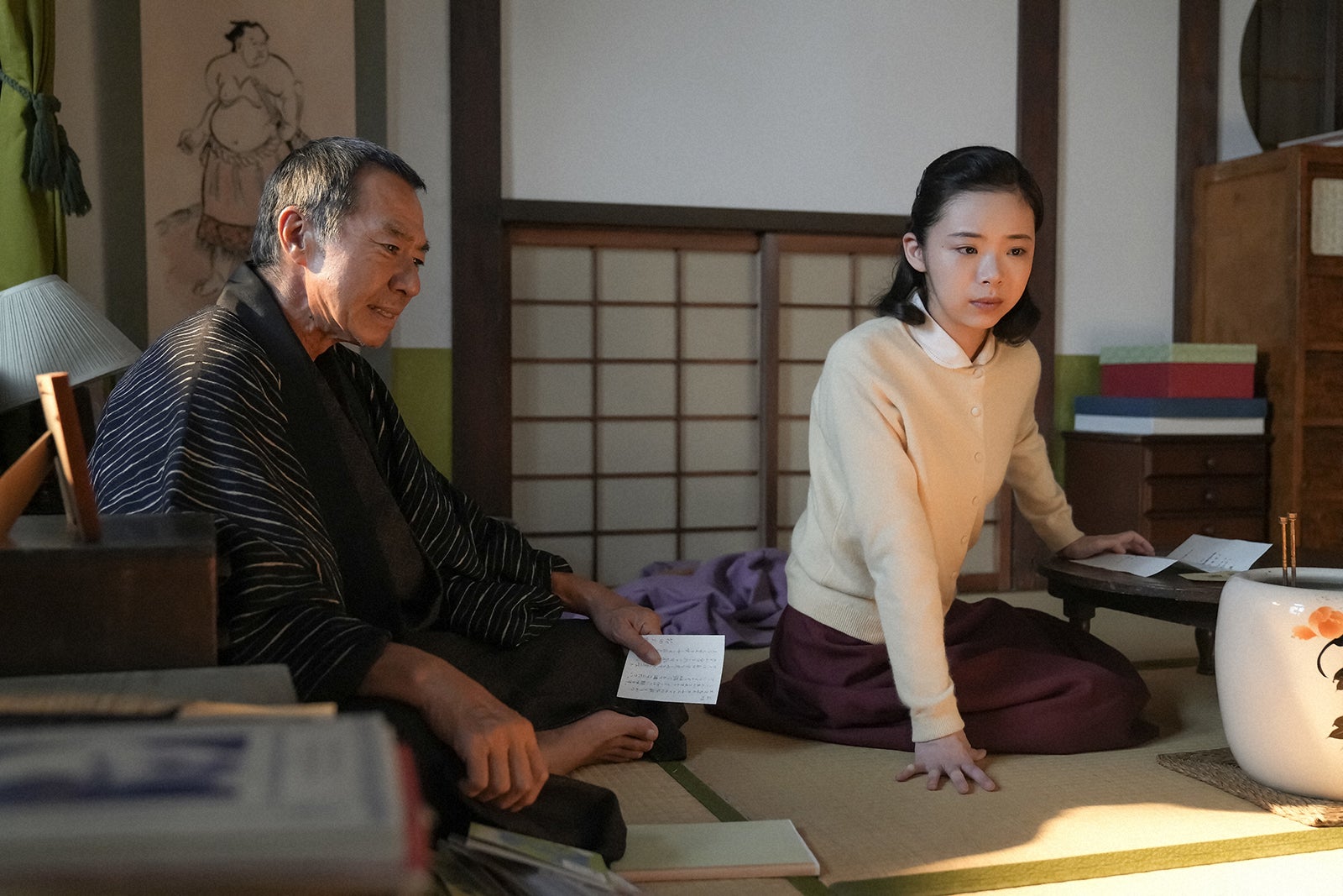 柳葉敏郎、趣里「ブギウギ」第47話（C）NHK