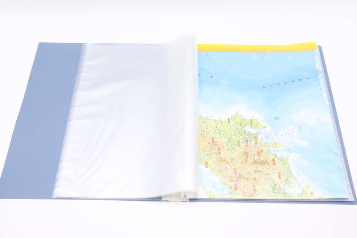 360度折り返せるファイル（A4、BL）　使用例