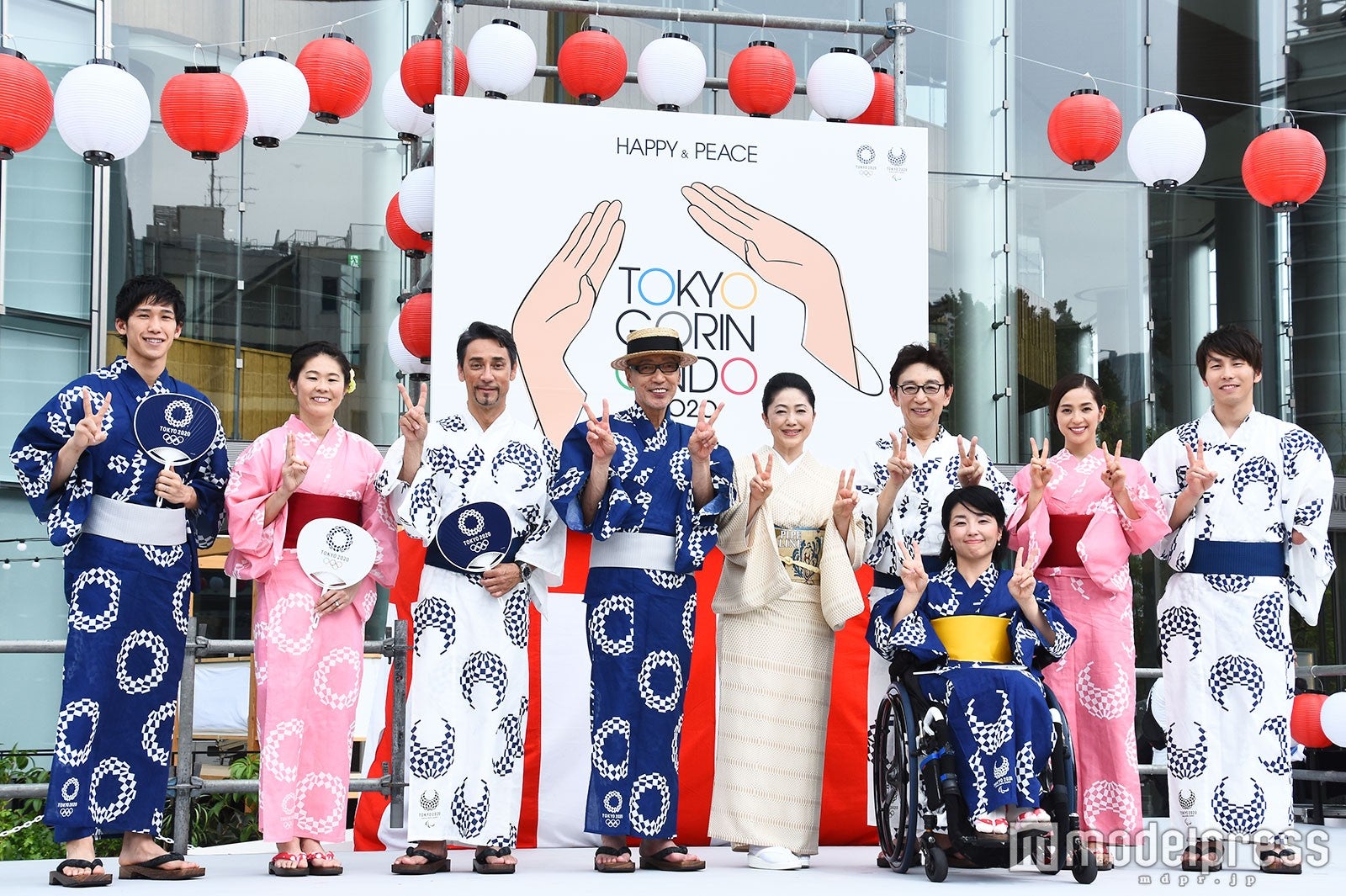 吉村真晴選手、澤穂希、クリス・ペプラー、テリー伊藤、石川さゆり、古舘伊知郎、田口亜希、中村アン、山田拓朗選手（C）モデルプレス