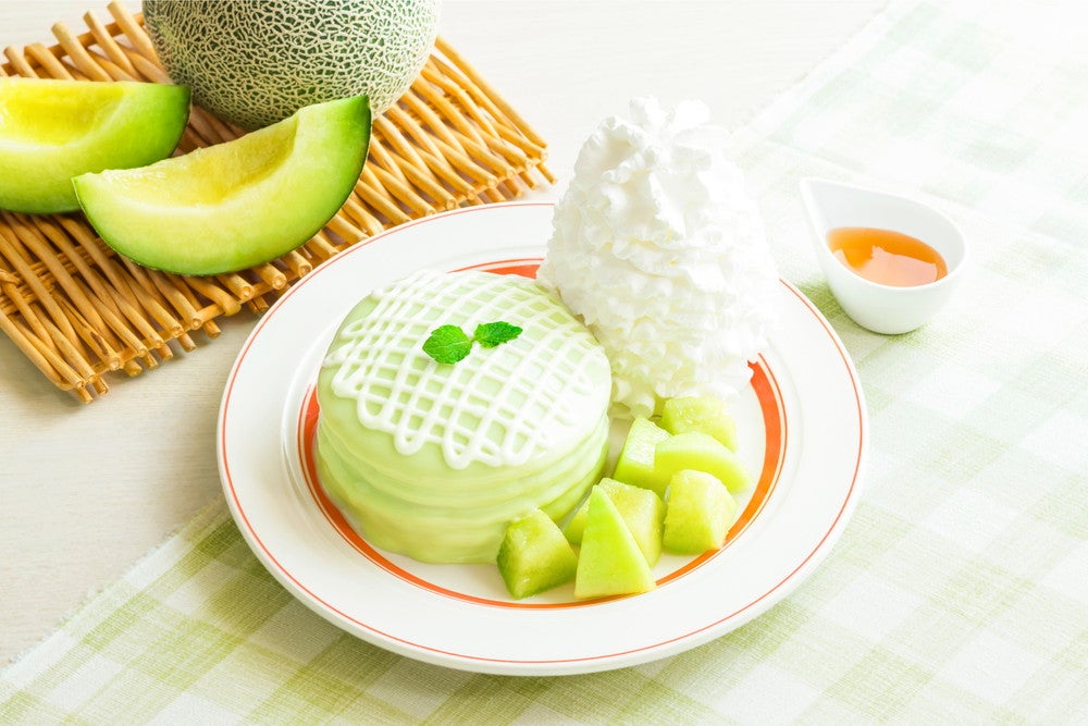 メロン＆カスタードパンケーキ税込1,780円／画像提供：Eggs’n Things Japan