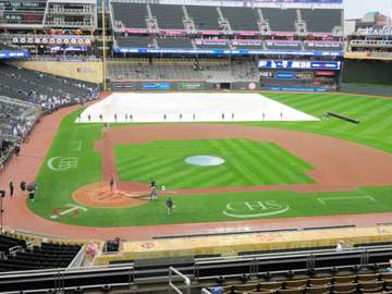 ドジャース 敵地ツインズ戦は25分開始遅れ 試合前に雷ともなう大雨降り続く