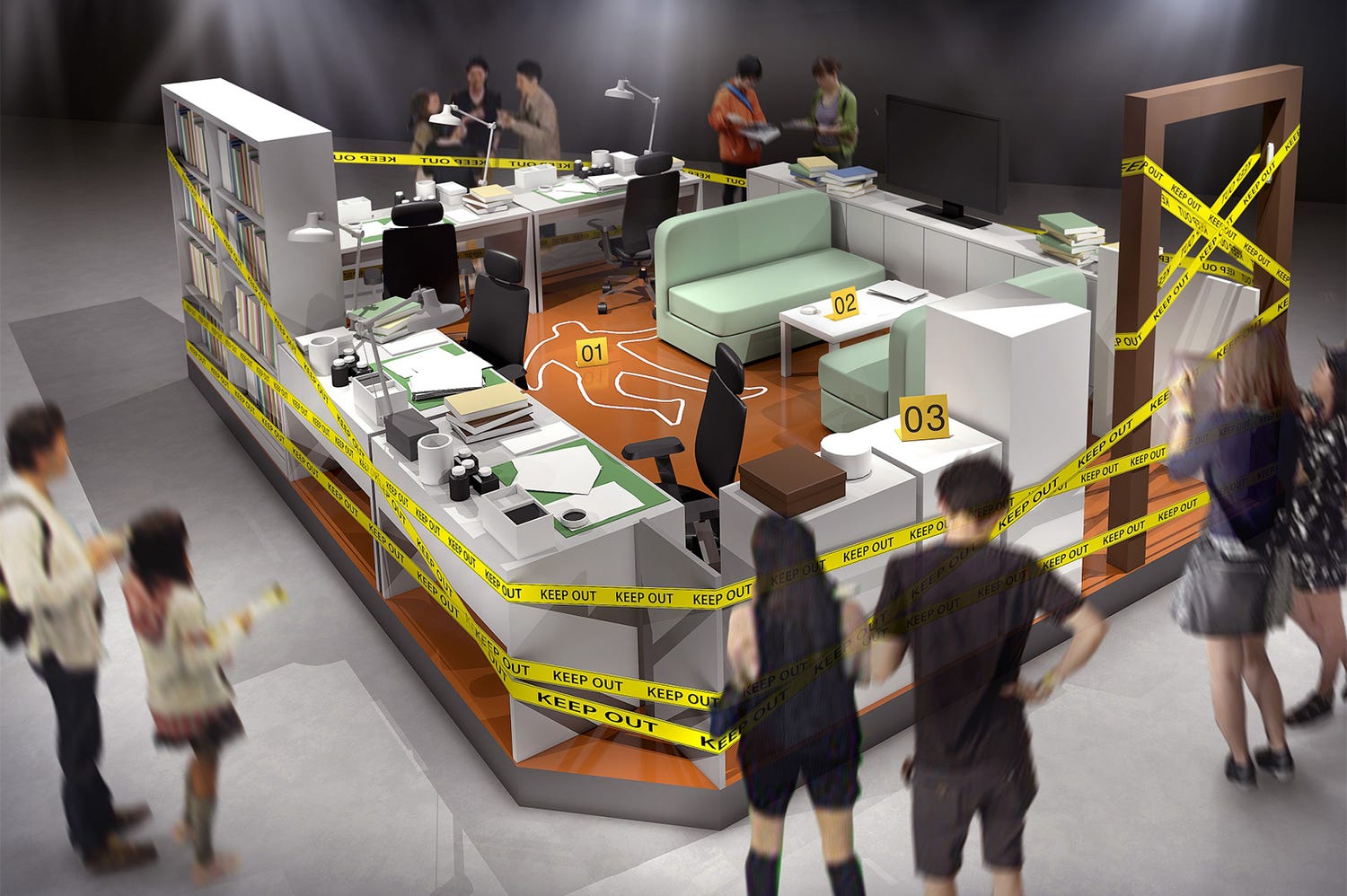 「名探偵コナン 科学捜査展」開幕、3つのエリアで謎解き&真相解明