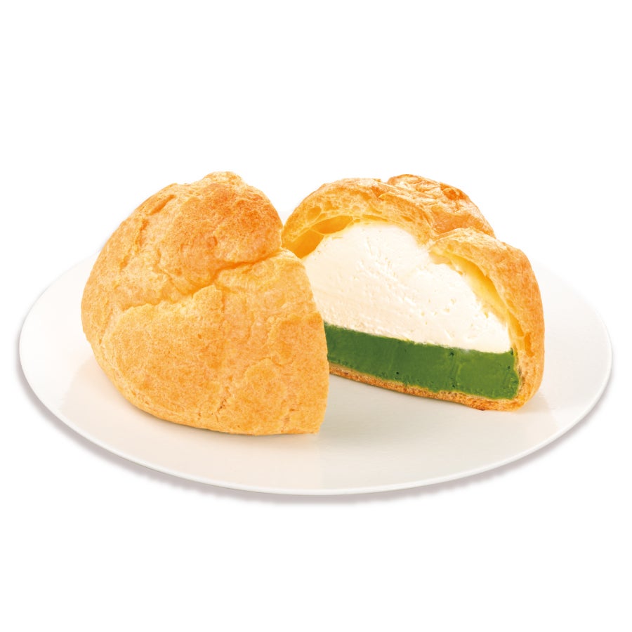 鹿児島県産抹茶使用 たっぷりホイップのダブルシュー（税込280.80円）（提供画像）