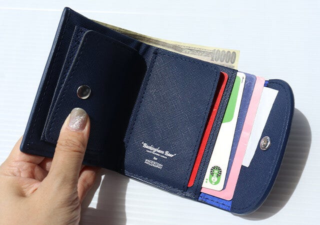 MonoMax9月号　増刊号　　雑誌　付録　マッキントッシュフィロソフィー　ミニ財布　容量　使用例