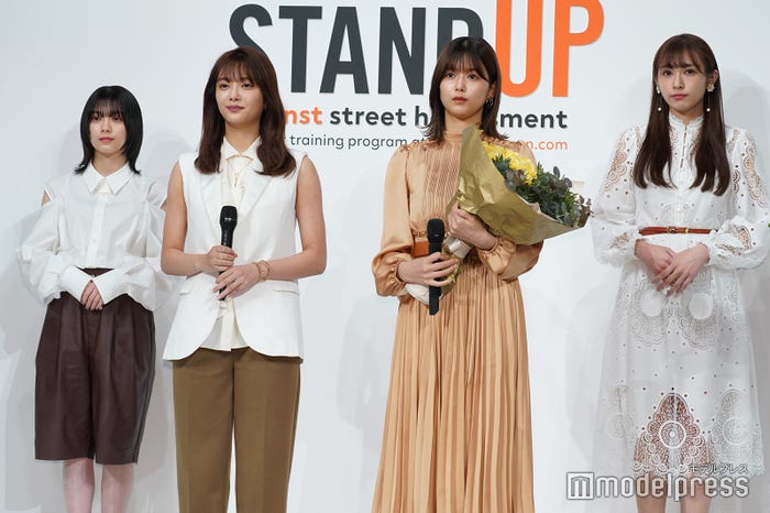 森田ひかる、田村保乃、渡邉理佐、渡辺梨加 (C)モデルプレス