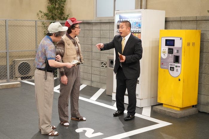 (左から)せいや、長田庄平、岡部大(C)フジテレビ