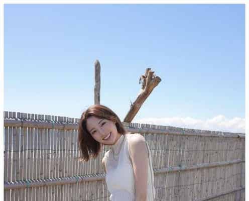 志田友美、娘との海辺での2ショット公開「すっぴんでこんなに可愛いの」「癒される」の声