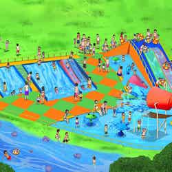 「蓮沼ウォーターガーデン」18種のプールで水遊び！ベビーもOKな新水遊びスペースも／画像提供：千葉県レクリエーション都市開発株式会社