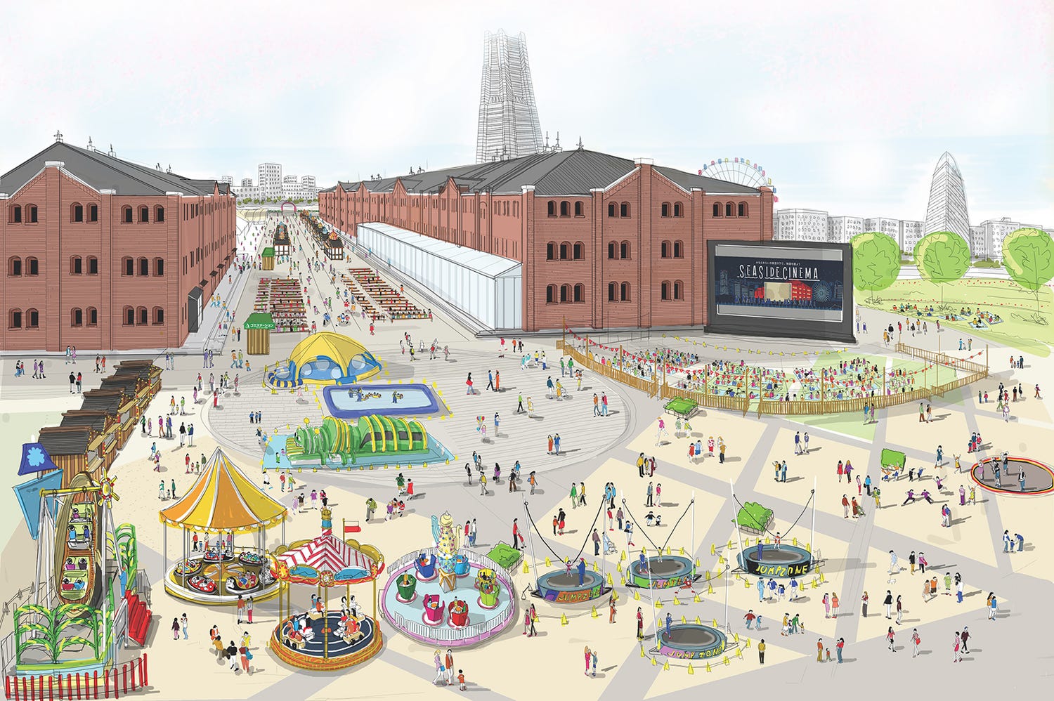 「ヨコハマフリューリングスフェスト2019」横浜赤レンガ倉庫でビール&グルメと春の訪れを楽しむ