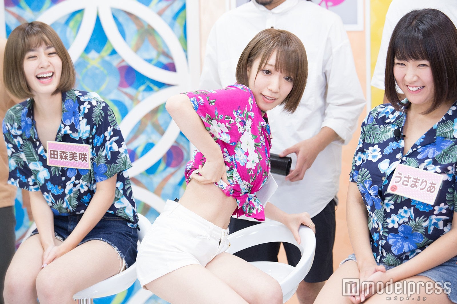 田森美咲、清水あいり、うさまりあ （C）モデルプレス