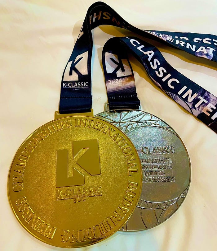 金子賢のメダル(提供写真)