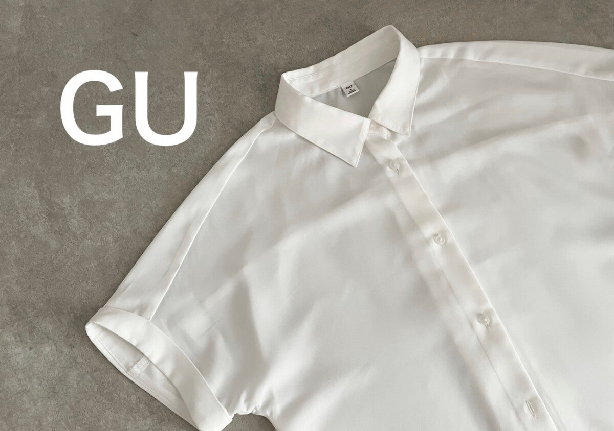 春服難民に朗報♡GUの「ドレープシャツ」1000円未満って反則級！春の着回し5コーデ
