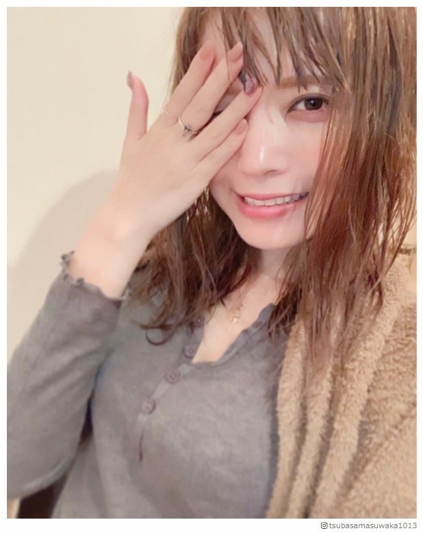 益若つばさ、美肌際立つお風呂上がりショット公開　スキンケア法も明かす