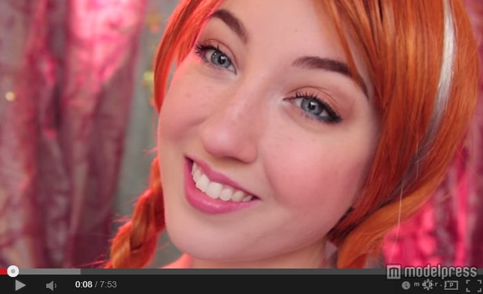 Steamfaerie「Disney's “Frozen”: Anna MAKEUP TUTORIAL」/YouTubeより