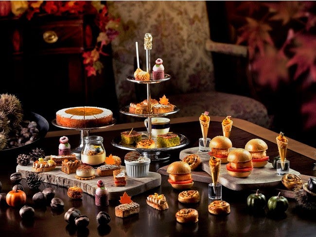 秋の旬を楽しむアフタヌーンブッフェ「オータム・スイーツ・コレクション」大阪で、絞りたてモンブランなど