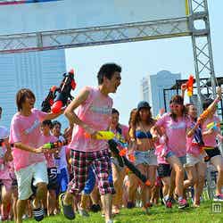 びしょ濡状態でランニング