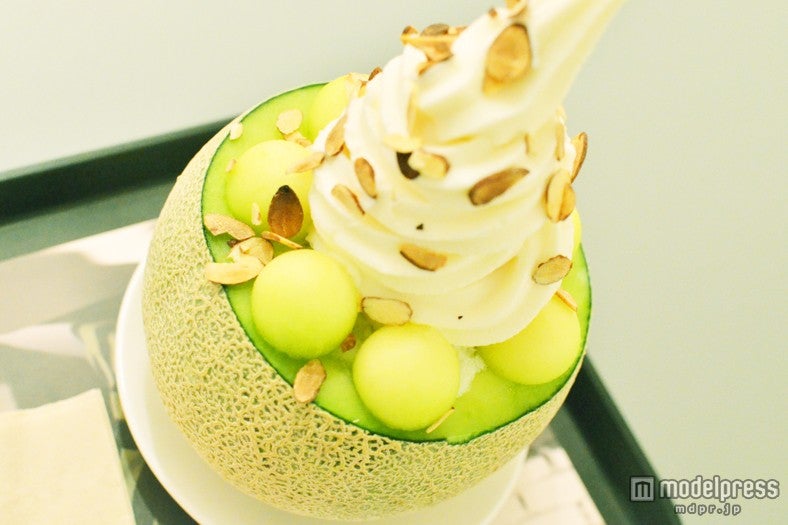 見た目にも豪華な「メロンピンス」