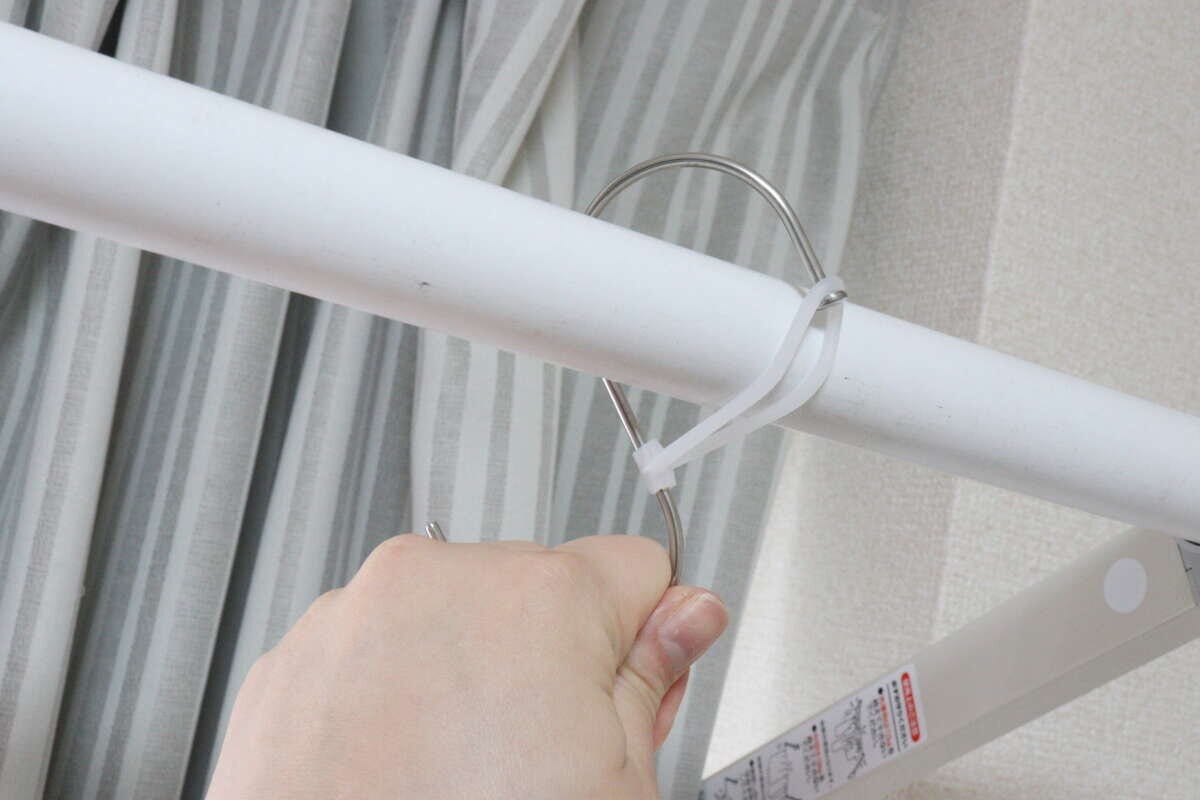 シリコーンストッパー付き　ステンレスS字フック　大　調整