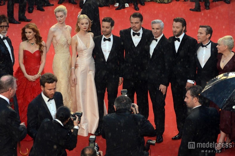 レッドカーペットに登場した、映画「華麗なるギャツビー」のキャスト・スタッフら／（C）2013 Warner Bros. Entertainment Inc. All rights reserved