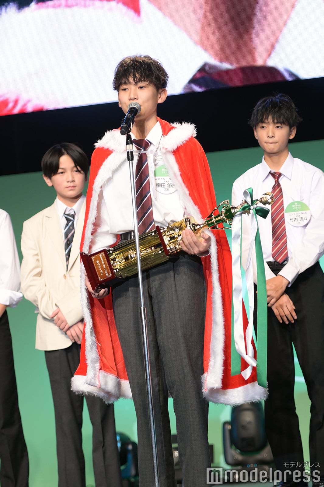 「男子中学生ミスターコン2023」審査結果発表の様子（C）モデルプレス