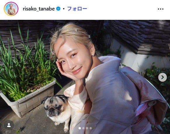 「テラハ」田辺莉咲子「1番高いお買い物」愛車との写真公開「かっこよすぎ」「イメージぴったり」の声