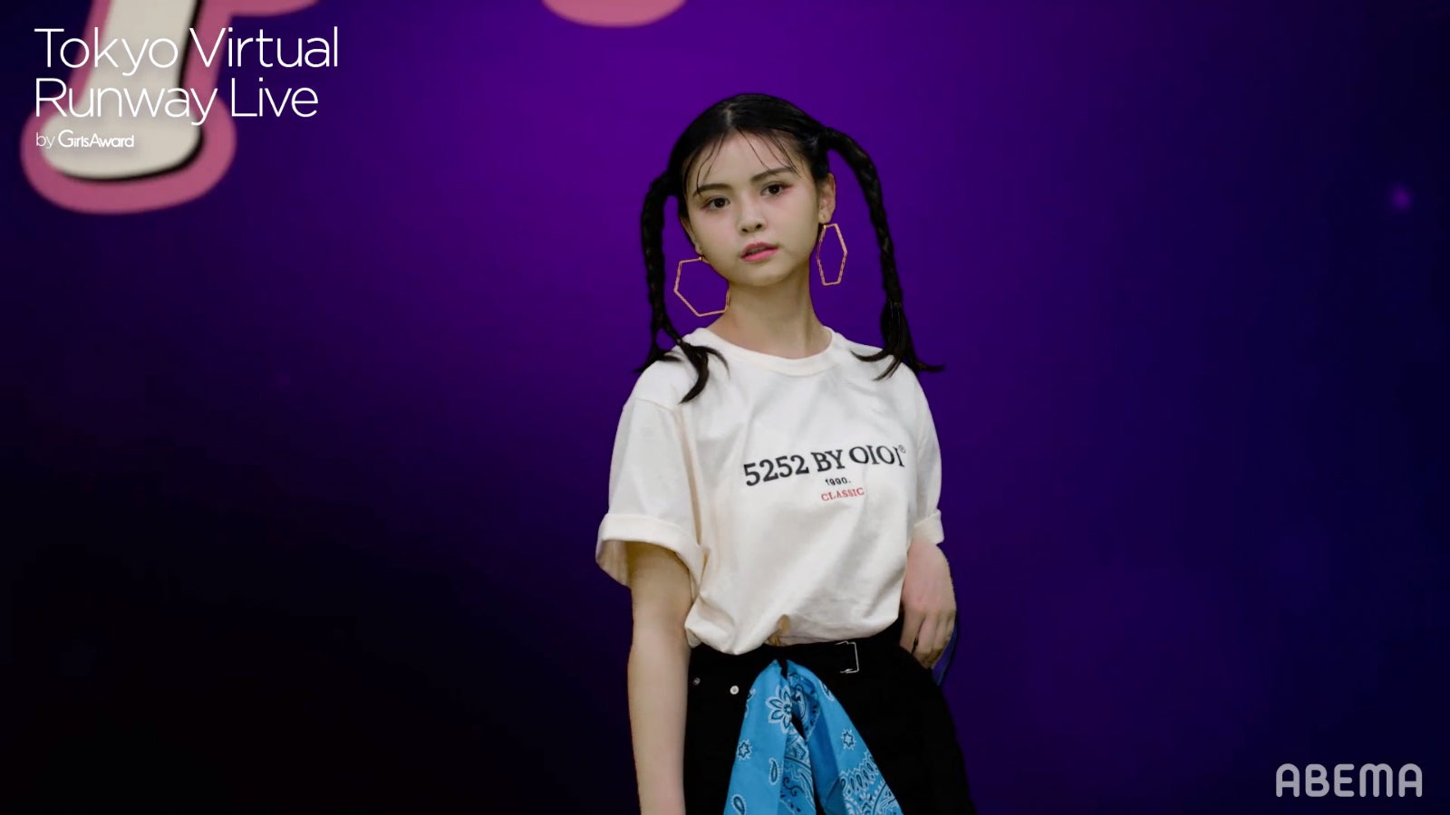 のんち（C）Tokyo Virtual Runway Live by GirlsAward （C）AbemaTV, Inc.