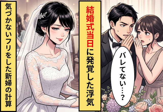 結婚式当日に夫と友人の浮気が発覚！？だが妻が”あえて”気づかないふりをしたワケ