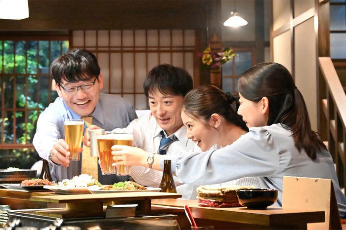 飯尾和樹、山本耕史、今田美桜、大西礼芳「花咲舞が黙ってない」第7話より(C)日本テレビ