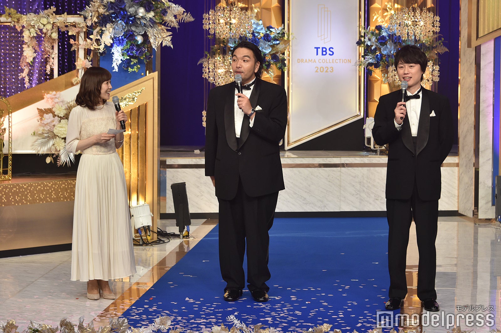 江藤愛アナウンサー、見取り図（盛山晋太郎、リリー）（C）モデルプレス