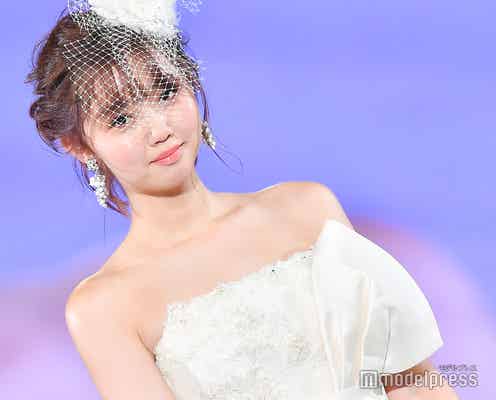 江野沢愛美、純白ウエディングドレス姿が360度美しい<神コレ2018A/W>