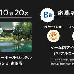 「泊まれるモンスターボール」キャンペーン(提供画像)