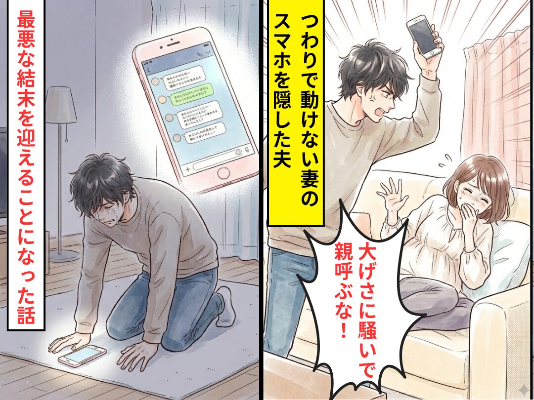 つわりで動けない妻のスマホを隠し…「大げさに騒いで親呼ぶな！」しかし⇒最悪な結末を迎えることになった話