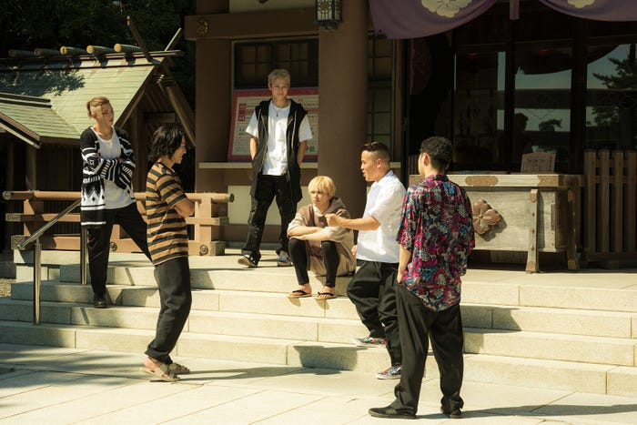 (左から)山田裕貴、永山絢斗、眞栄田郷敦、高杉真宙ら(C)2023映画「東京リベンジャーズ2 血のハロウィン編」製作委員会