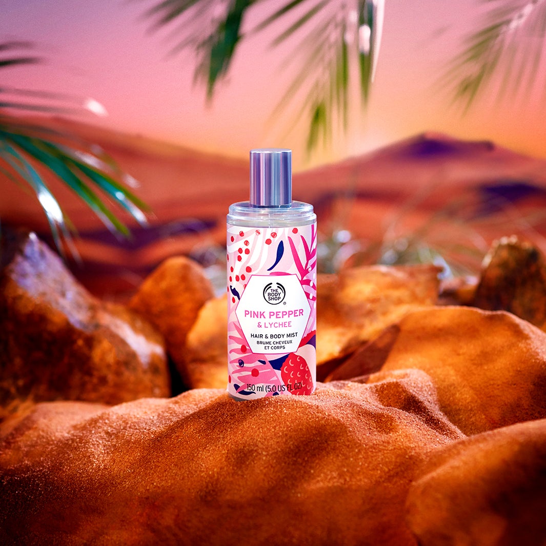 「ヘア＆ボディミスト ピンクペッパー＆ライチ」（提供写真）