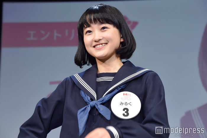 初代 日本一かわいい女子中学生 が決定 甘カワボイス中学2年生 Jcミスコン17 モデルプレス