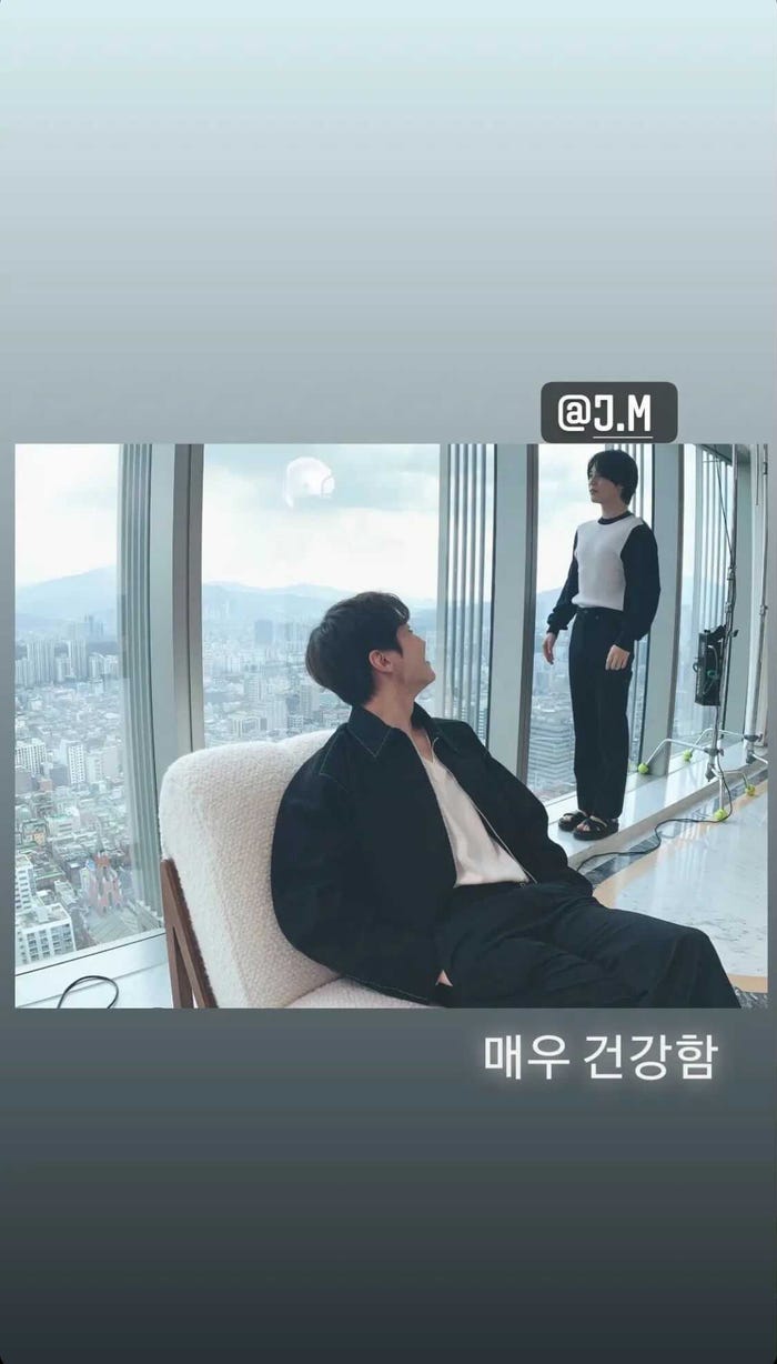 J-HOPE Instagramストーリーより