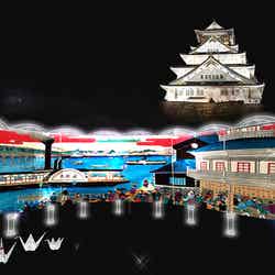 幕末維新エリア/画像提供:大阪城イルミナージュ事務局