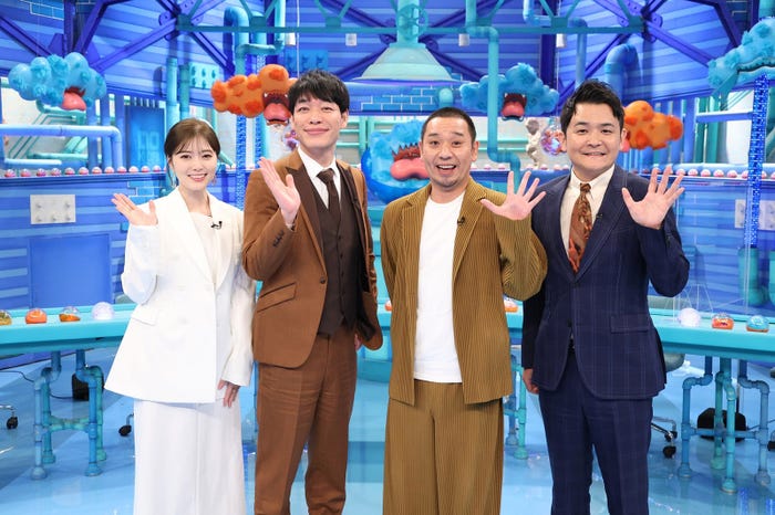 (左から)白石麻衣、川島明、大悟、ノブ(C)フジテレビ