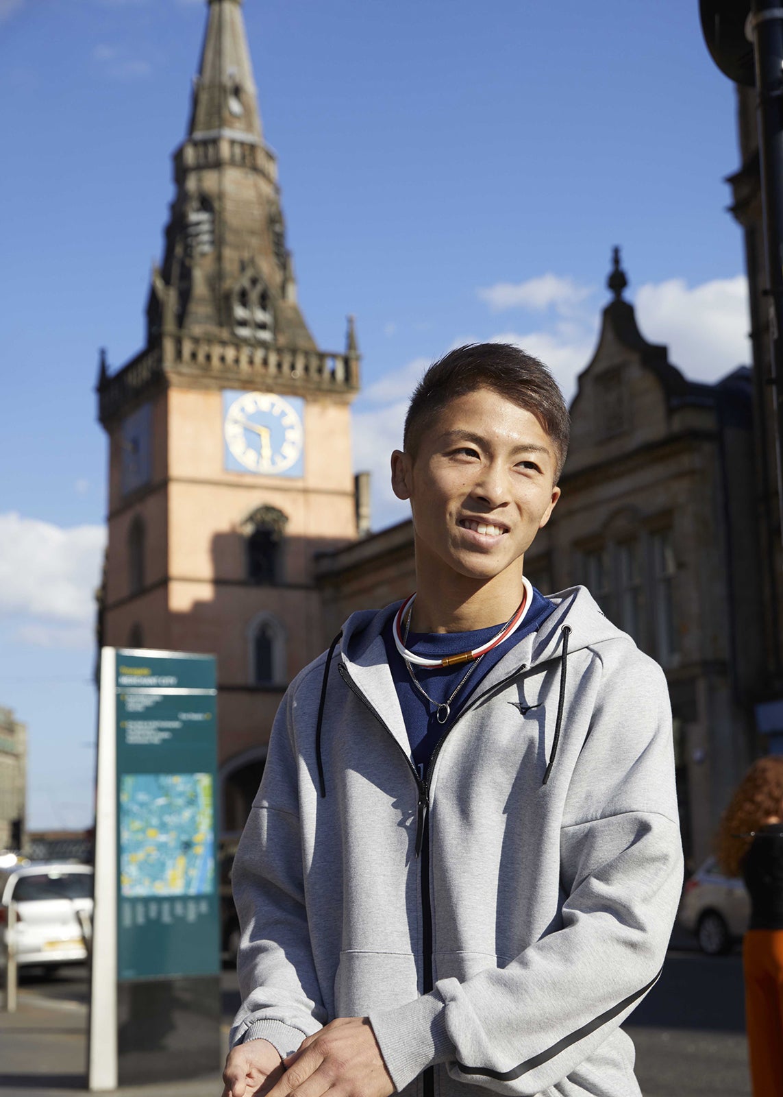 井上尚弥／2019年5月、グラスゴーでのWBSSトーナメント準決勝数日前のプライベートショット（C）伊藤彰紀／集英社