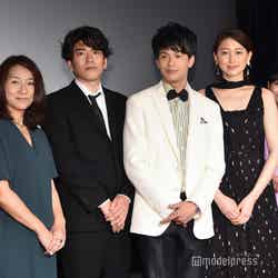 （左から）宮島真一、北川彩子、神田青、森崎ウィン、大野いと、幸地尚子、牧野裕二監督（C）モデルプレス